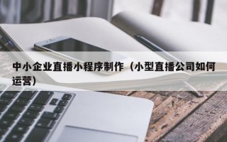 吉林中小企业直播小程序制作（小型直播公司如何运营）